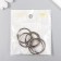 Rings for creativity (for photo albums) "black" int. D = 2.5 cm external. D = 3 cm set 6 pcs