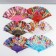 Fan plastic bend "Flower girl" Gold Mix 23 cm