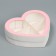 Gift box, confectionery packaging "Heart", pink 18 x 16.5 x 5 cm