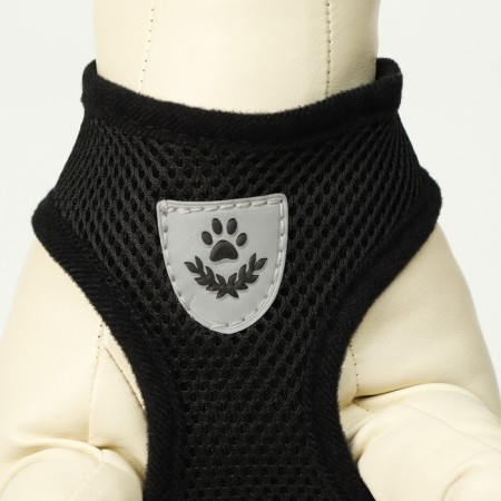 A set of ammunition with a soft harness and a reflective patch, XL, Osh 40 cm, og 46-60 cm, black 761-5