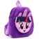 Blue backpack on a zipper, with a pocket, 19x22 cm "Spark", My Little Pony