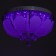 Luer with DNA "Azalia" 4x40W E27+RGB chrome 40x40x24 cm Bayerlux