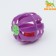 Ball for cats with a bell, purple