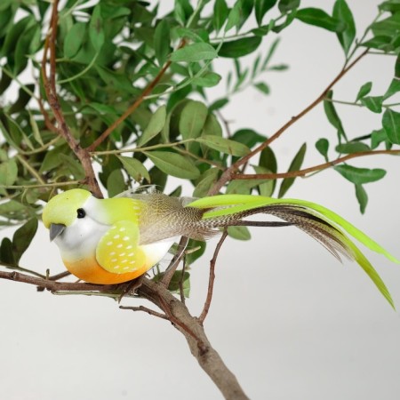 Decor on the clothespin of bird mix set 3pcs 4449372-3