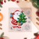 Stickers on the windows "New Year" Santa Claus with a Christmas tree, 21.5 x 16.5 cm