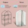 Greenhouse-stella, 3 shelves, 110 × 65 × 40 cm, metal frame d = 16 mm, a cap-cover 100 μm