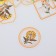 Stickers for creativity "Tags - yellow flowers" set of 30 pcs 0.2x8x11 cm