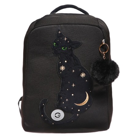 School backpack, 39 x 26 x 17 cm, Grizzly, ergonomic back, black-2
