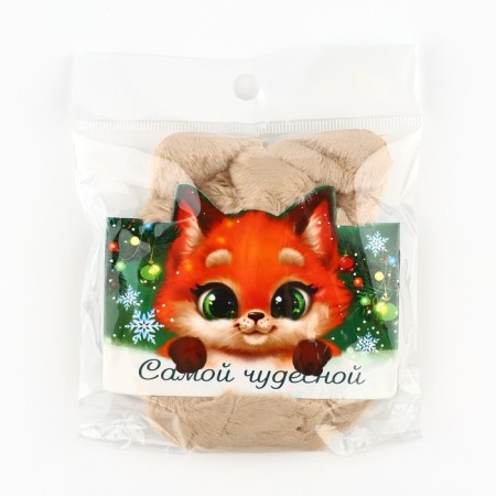 Hair gum for hair fluffy with ears "most wonderful", diam. 10 cm-5