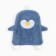 Lovelife hand towel "Penguin", col. Blue, 25x21 cm, 100% PE, microfiber 280 g/m2