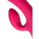 Vibrator with vacuum-wave stimulation Jos Enila, silicone, pink color, 23 cm