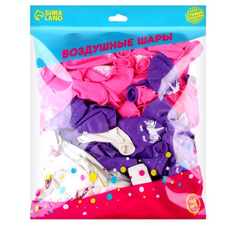Shar Latex 12 "" Unicorn-Mordochka ", 1 tbsp., 100 pcs.-1