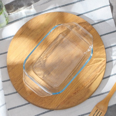 Rectangular shape of heat -resistant glass for baking optimum, 1.4 l, 28 × 17 cm-4