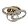 Causteen with PDU "Mons" 3xled 144W 3000-6000k gold 57x57x19 cm