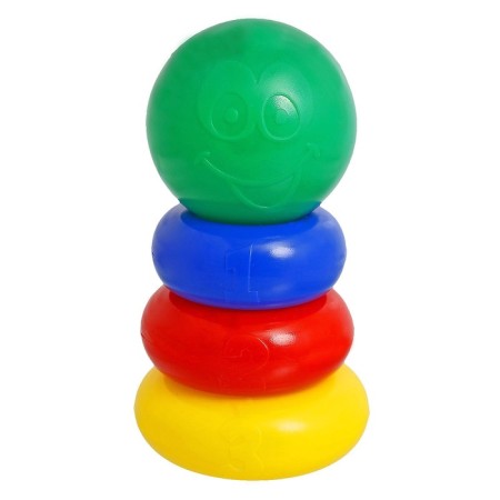 Pyramid, 3 rings with a ball-3