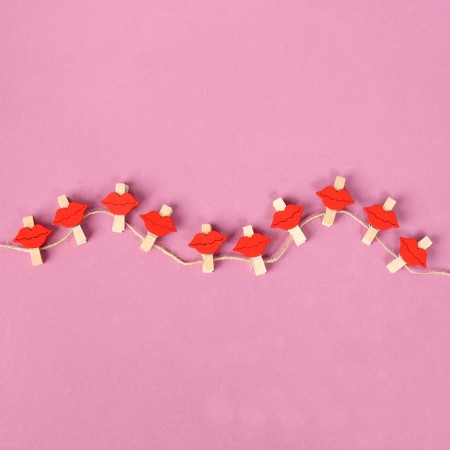Decorative clothespins with a rope for the suspension "Sponges" set 10 pcs., 2.5 × 12.5 × 13.5 cm