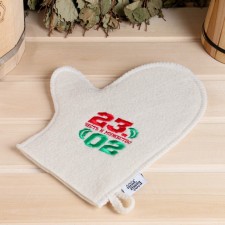 Mitten for the felt bath 