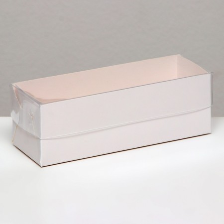 Box for Makarun, with a lodge, white 16.5 x 5.5 x 5.5 cm