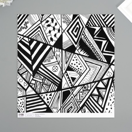 Scrapbooking paper bilateral "style" density 180 grams set 10 pcs 15.5x17 cm-3