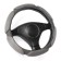 Braid to the steering wheel Torso, velor, size 38 cm, gray