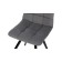 Dining stool Polini Home Berlin SM, gray-black color