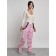 Semi -combinezone ski insulated female winter, size 44, pink color