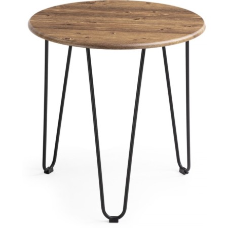 Shani Metal coffee table, old tree/black 60x60x62 cm-1