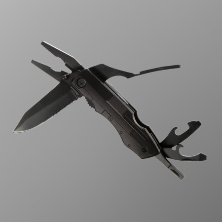 The knife is multifunctional, with a set of screwdrivers-1