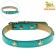 Neon collar with paws, 40 x 1.5 cm, blue