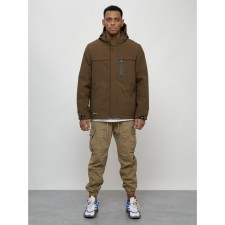 Male spring jacket, size 52, brown color