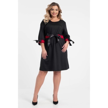 Female dress, size 54, black color-7
