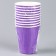A single -single -paper glass, plain, purple color, 205 ml