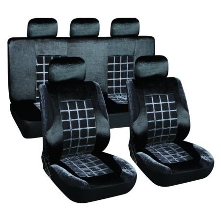SkyWay Forsage seats, velvet, black-gray, 9 objects, S01301153