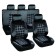 SkyWay Forsage seats, velvet, black-gray, 9 objects, S01301153