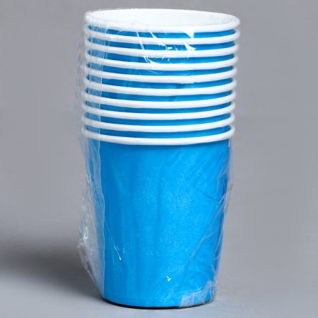 A single -single -paper cup, blue color 205 ml-2
