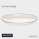 Lacking plate Magistro "Alcor", d = 30.5 cm, the color is transparent with gold chasing