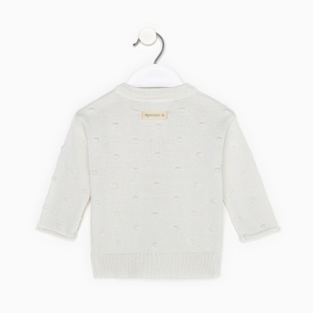 Cardigan Knitted baby I, r.80-86, milk-3