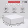 Box the team without printing lid is a white one without a window 14.5 x 14.5 x 6 cm