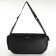 Sports bag with lateral pockets, black color