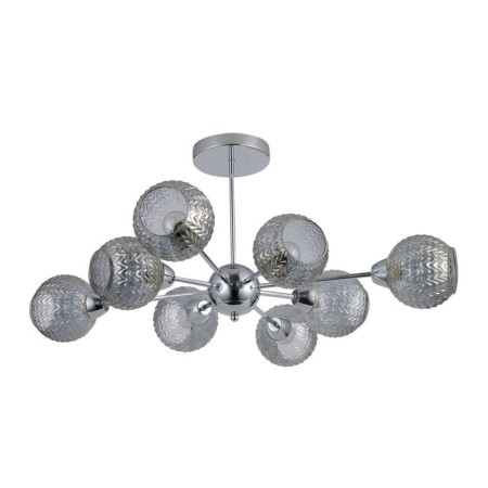 Lamp Ceiling Economic Court 12196/8CR SM, 8x40W, E27, 29x80x80 cm, color chromium