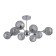 Lamp Ceiling Economic Court 12196/8CR SM, 8x40W, E27, 29x80x80 cm, color chromium