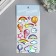 Sticker plastic holography "Cosmos" mix 23x11 cm