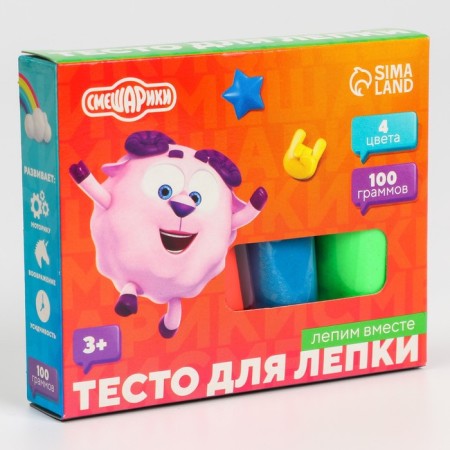 Modeling dough, 4 colors, 25 grams, mixers-1