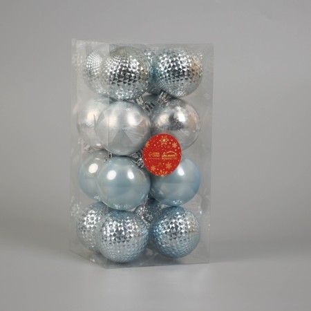 Set of balls plastic D-6 cm, 16 pcs "Foggles" Blue-1