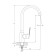 Kitchen mixer Rush Balearic BA3935-22, single-leaf, chrome