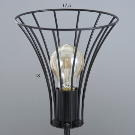 Board Lamp "Chilly" E27 40W Black 18x18x29cm Risalux-2