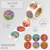 Stick Paper "Mushrooms" d = 2.5 cm 252 pcs in the roll