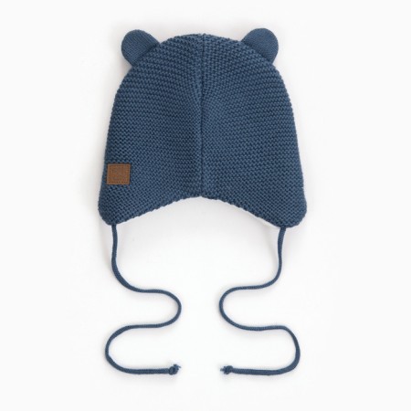 Baby hat, blue color, size 46-48-2
