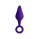 Bung anal plug, silicone, purple color, 11.5 cm, d = 3.3 cm