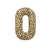 Foil ball 32 "Number 0, color leopard